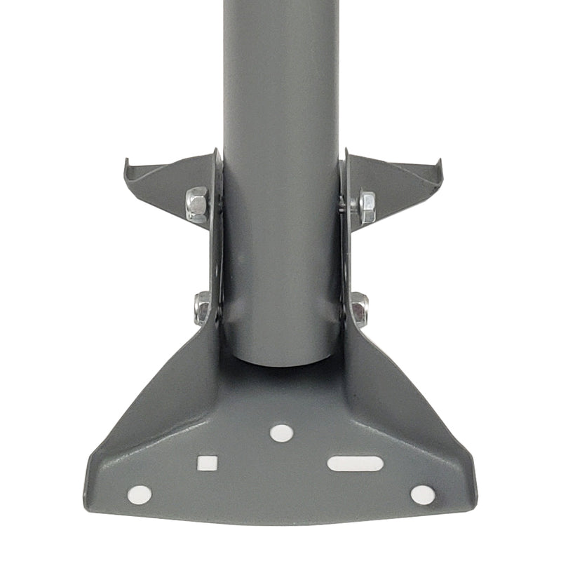24 inch Heavy Duty J-Pipe Mount Mast Powder Coat - Grey