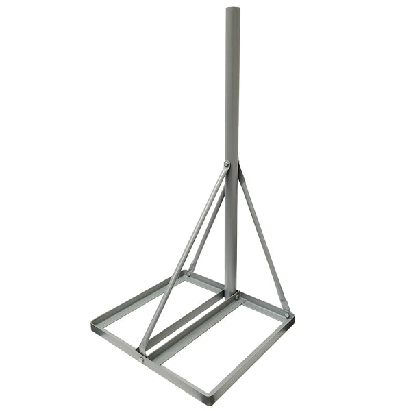 36 inch Heavy Duty Non-Penetrating Roof Mount Mast Powder Coat - Grey