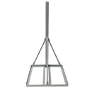 36 inch Heavy Duty Non-Penetrating Roof Mount Mast - Powder Coat - Grey