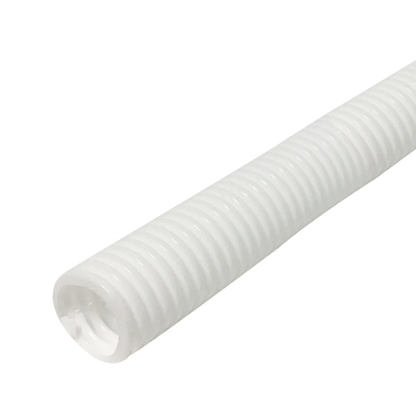 300ft 1 inch Corrugated White Split Loom