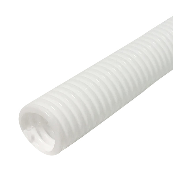 100ft 2 inch Corrugated White Split Loom