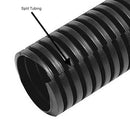 3200ft 1/4 inch Corrugated Black Split Loom