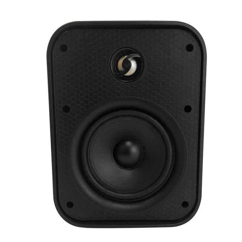 5.25 Inch Indoor/Outdoor Wall Mounted Speaker (Single) - 70V/100V - 80W Max - IP56 Rated - Black