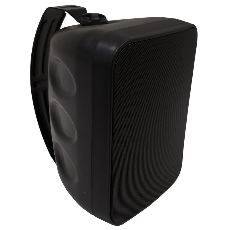 6.5 Inch Indoor/Outdoor Wall Mounted Speaker Single 70V 120W Max IP65 Rated - Black