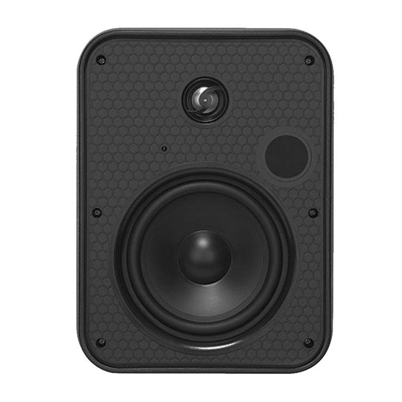 6.5 Inch Indoor/Outdoor Wall Mounted Speaker Single 70V 120W Max IP65 Rated - Black