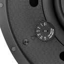 6.5 inch Coaxial Frameless Commercial Ceiling Speakers (Single) - 70V/100V - 100W Max - UL2043 Plenum Rated