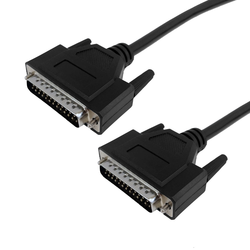 DB25 Male to DB25 Male Serial Cable StraightThrough