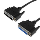 DB25 Male to DB25 Female Serial Cable - Straight-Through
