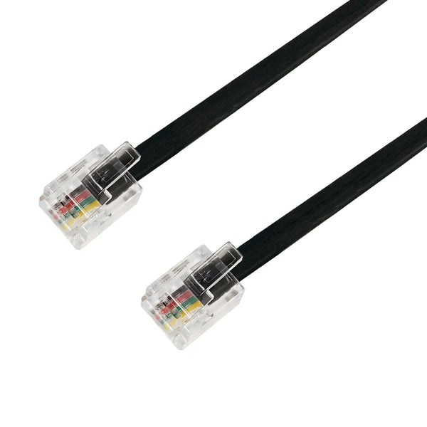 RJ11 Modular Data Cable Straight Through 6P4C - 28AWG