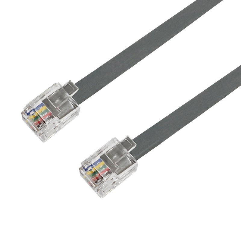 RJ12 Modular Data Cable Straight Through 6P6C - 28AWG