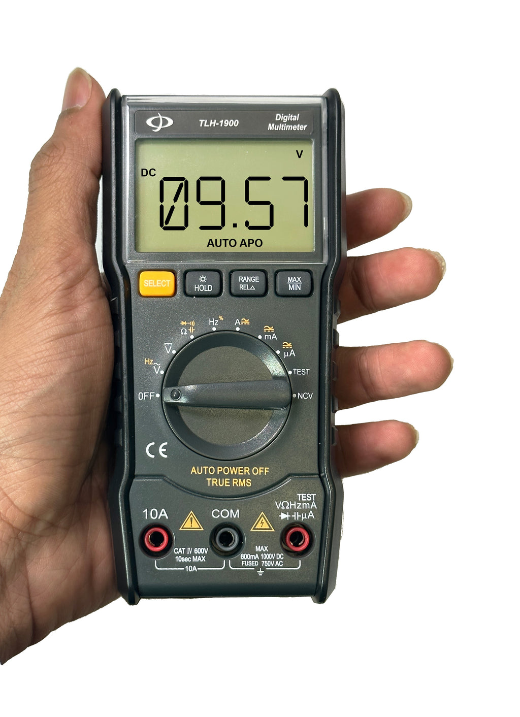 Led Multimeter Display Digital multimeter with test leads - LED display