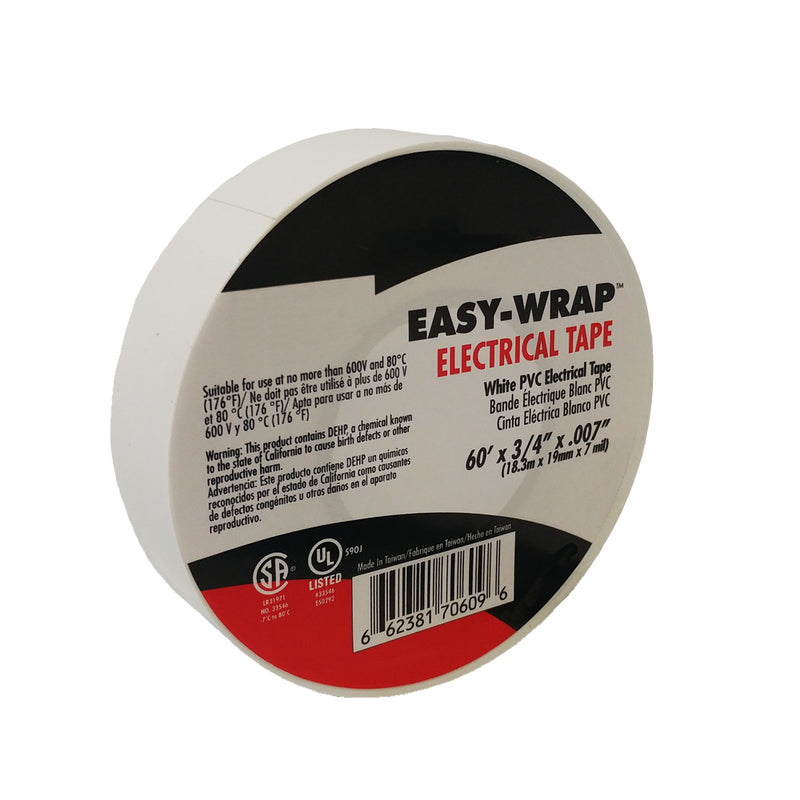 Electrical Tape 7mil 3/4 Wide 60ft Roll