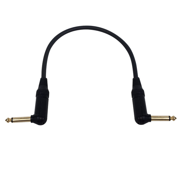 Premium to TS Mono Right Angle Male Instrument/Guitar Patch Cable