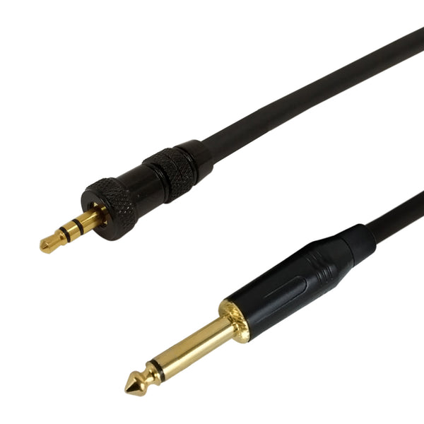 Premium Phantom Cables Un-balanced 1/4 Inch TS To 3.5mm Locking Male Cable