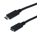 USB 3.1 Type-C Male to Type-C Female Cable 10G 3A