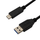 USB 3.1 Type-C Male to A Male Cable 10G 3A - USB-IF Certified - Black