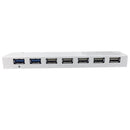 7-Port USB 3.0 Hub (2x USB 3.0, 5x USB 2.0 + Charger) - White
