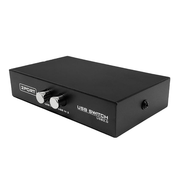 2-Port USB 2.0 Switch Manual Push Button