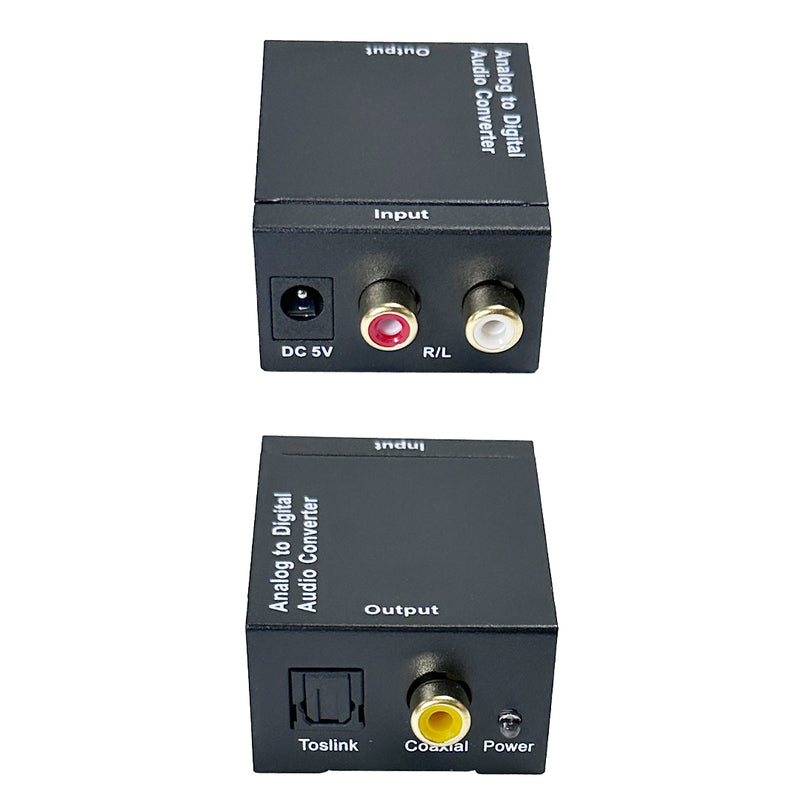 Analog to Digital Audio Converter - RCA L/R To Digital Coax / Toslink