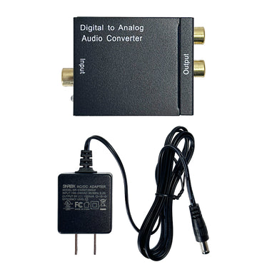 Digital to Analog Audio Converter Digital Coax Toslink To RCA L/R