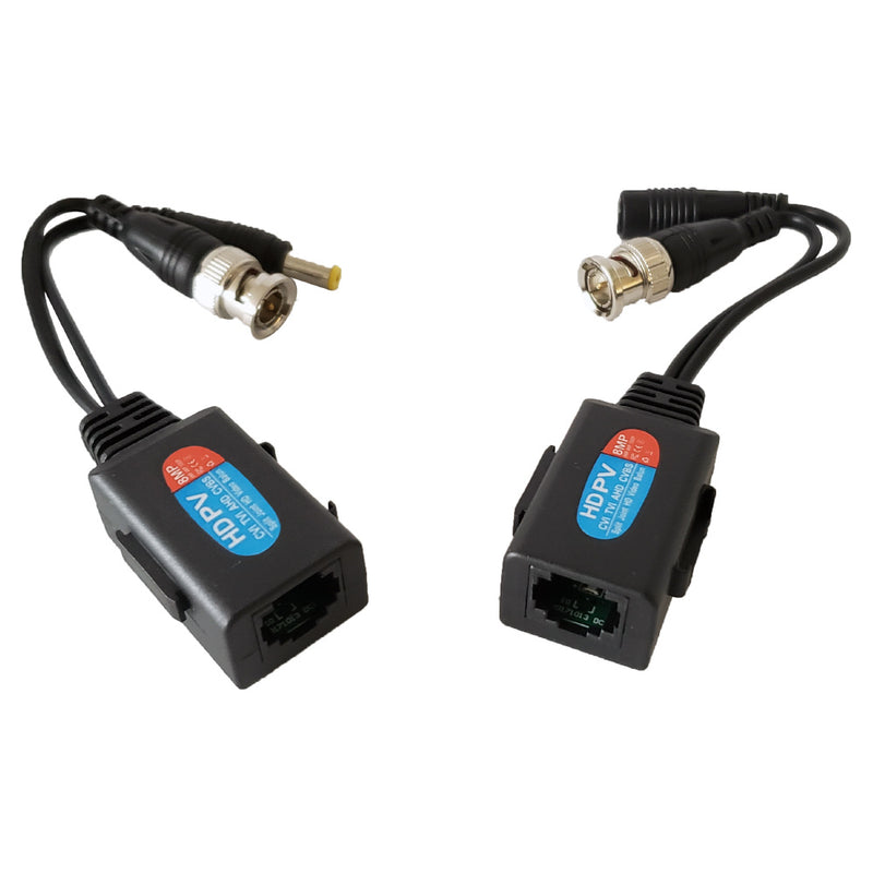 BNC + Power Balun 1000ft Passive Video Extender - RJ45