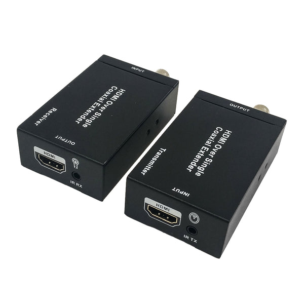 HDMI Extender Over 75 Ohm Coax Cable with IR 100m