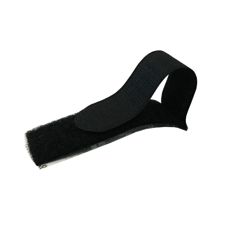 3 Inch Rip Installation 3 inch Rip-Tie EconoCatch Adhesive Back Wrap - Black - Pack of 20
