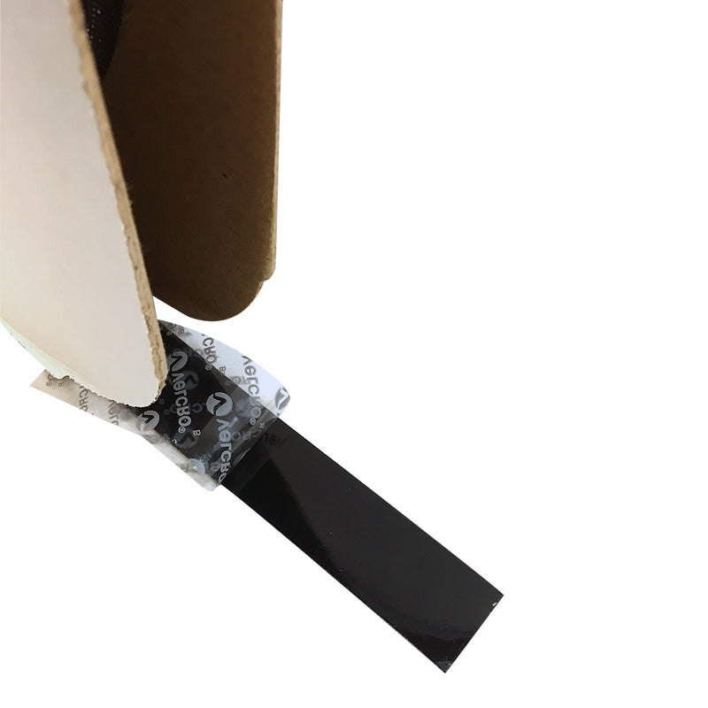 75ft 1 inch Velcro® Brand Loop 1000 Adhesive Back Wrap Black per roll - Part No. 158509