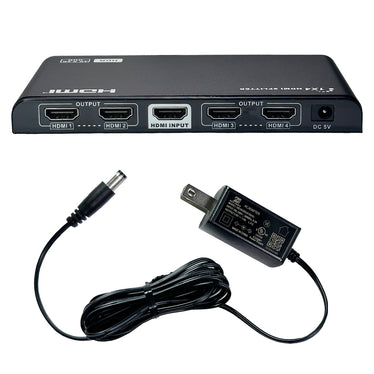 1x4 HDMI Splitter, 4Kx2K@60Hz, EDID, HDCP YUV 4:4:4