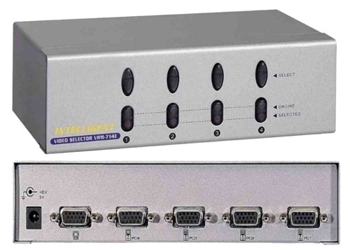4-Port VGA Video Switch 4 Inputs - 1 Output Selector