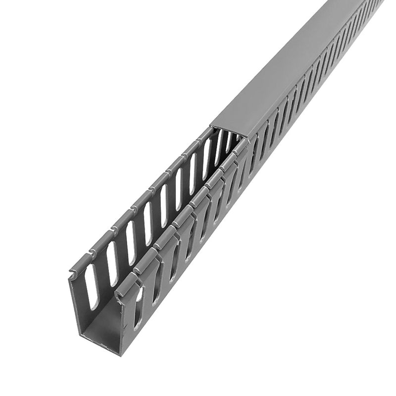 6ft Plastic Wiring Duct with Cover 1x2