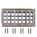 Four Gang - 24x Keystone - Stainless Steel Wall Plate