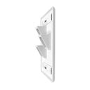 Wall Plate, 3-Port Angled Keystone - White