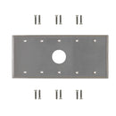 Five Gang, 1 x 34.8mm Hole Stainless Steel Wall Plate