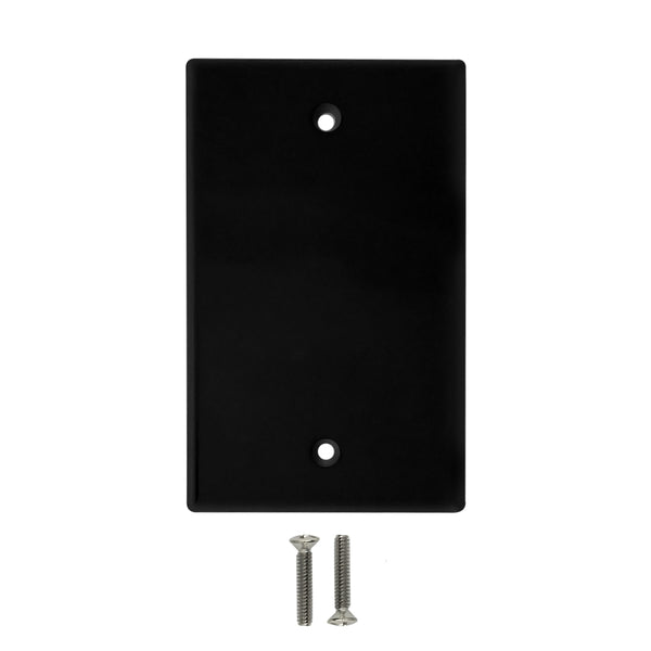 Wall Plate, Solid - Black