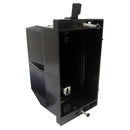 Recessed Box, Single Gang - Enclosed Back for A/V or Power - Black