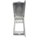 Outdoor Weather Proof Outlet Box, Single Gang - Vertical - White