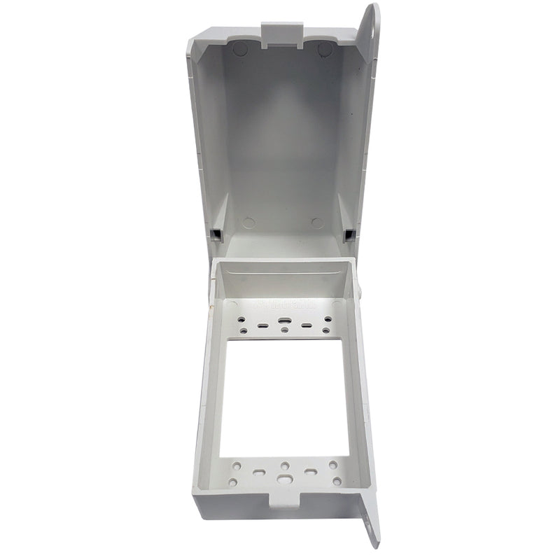 Outdoor Weather Proof Outlet Box, Single Gang Vertical - White