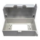 Outdoor Weather Proof Outlet Box, Single Gang - Horizontal - White
