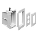 Recessed Box, Single Gang - Enclosed Back for A/V or Power