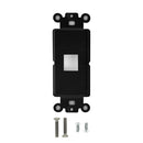 Decora Strap 1-Port Keystone - Black