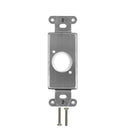 Decora Strap 1x XLR Cutout  - Stainless Steel Wall Plate