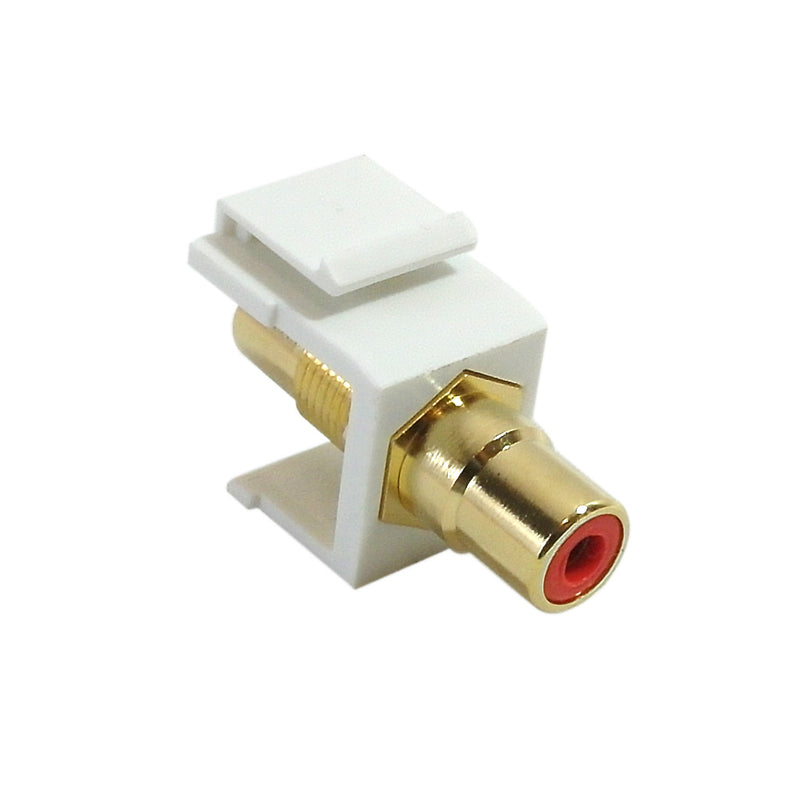 2 To 4 RCA 2-Pack RCA Female To Female Coupler - Gold Plated Metal Body Connector (GC-204G-2) Rca Splitter - Foto 8