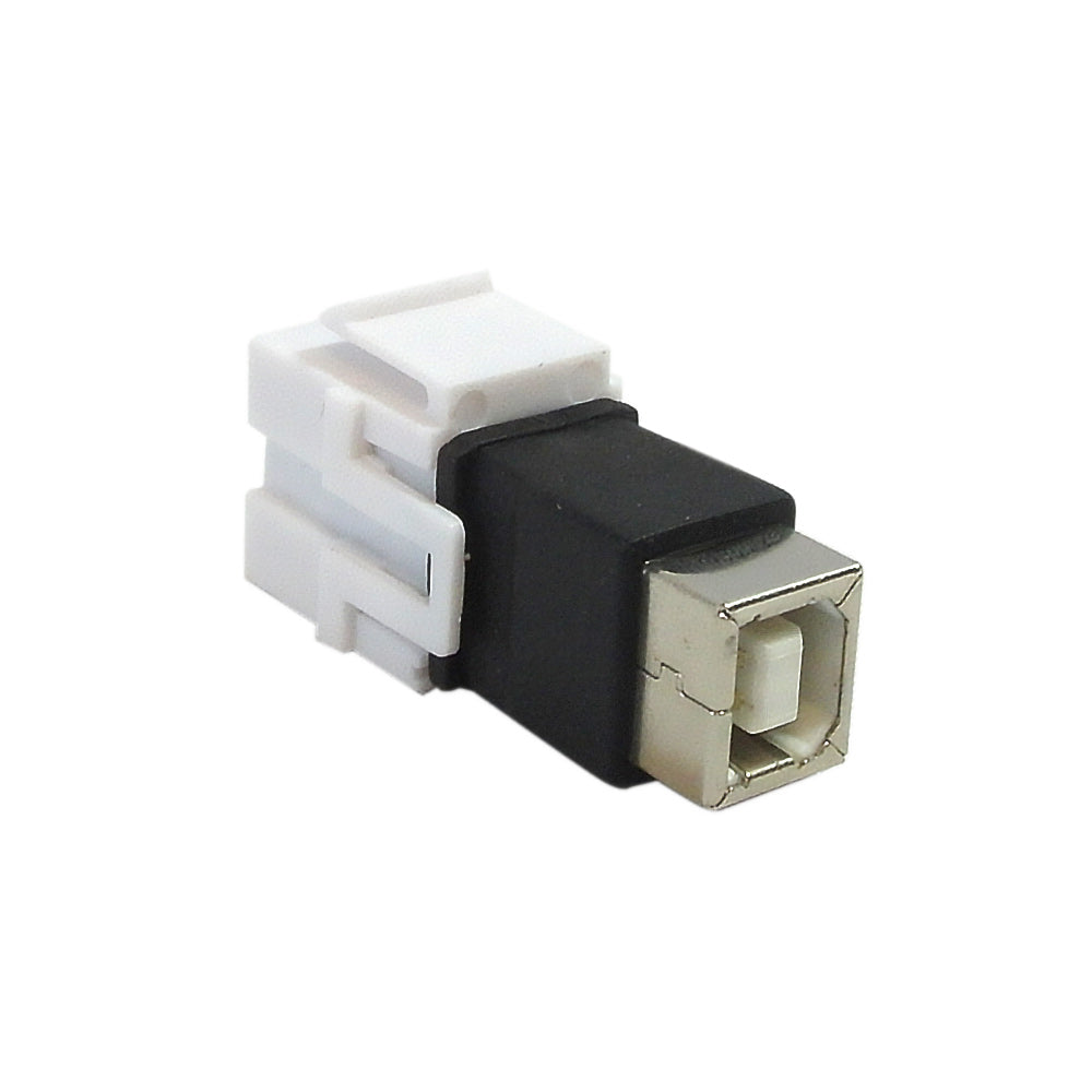 USB 2.0 B/A Keystone Wall Plate Insert