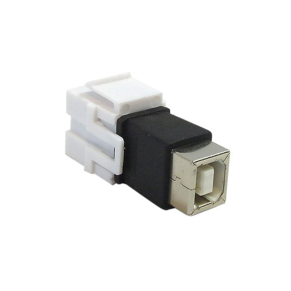 USB B/B Keystone Wall Plate Insert