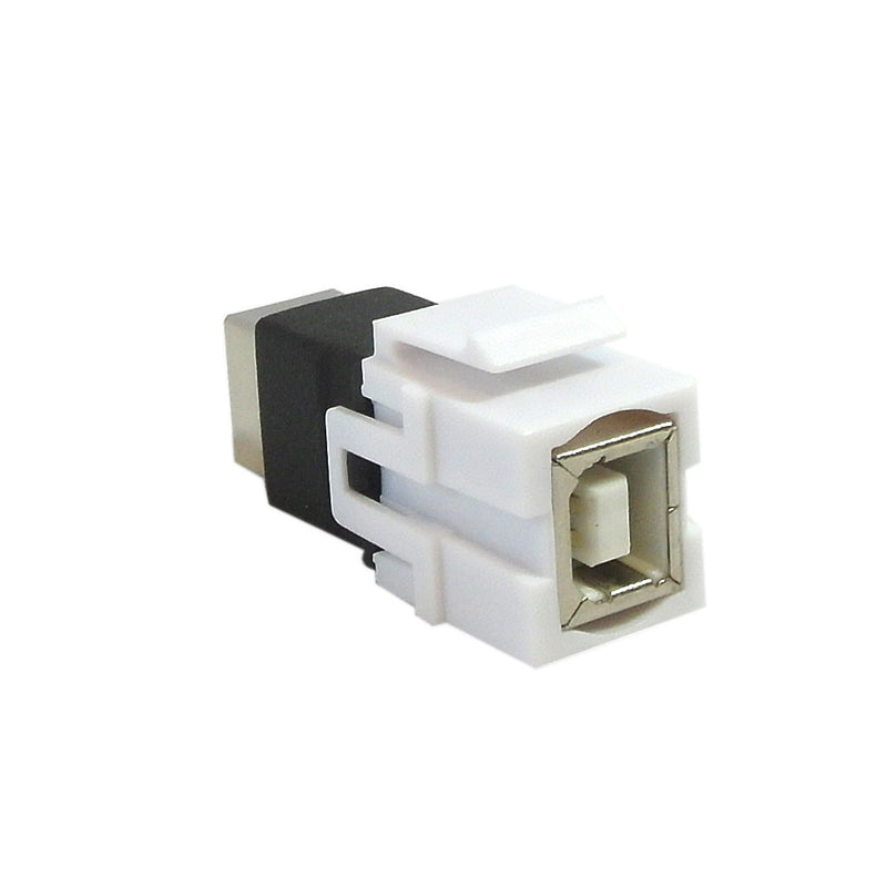 USB B/B Keystone Wall Plate Insert