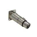 XLR Male D-Cut to XLR Female - Nickel