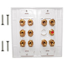 5.1 Surround Sound Wall Plate Kit Decora - White