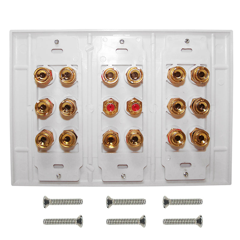 8.2 Surround Sound Wall Plate Kit - White