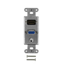 Stainless steel decora strap - 1x HDMI, 1x VGA, 1x 3.5mm